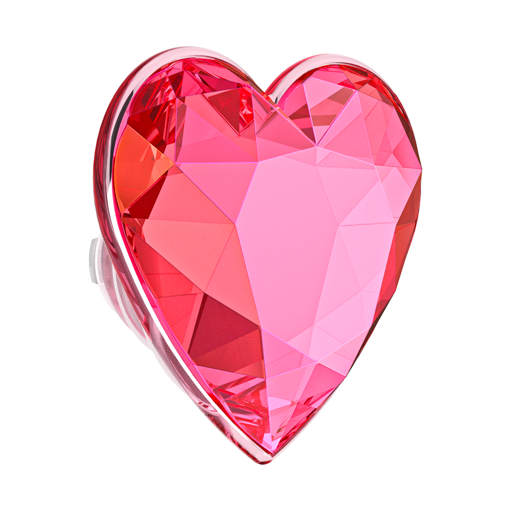 Crystal Heart Neon Pink — MagSafe PopGrip - US 24634