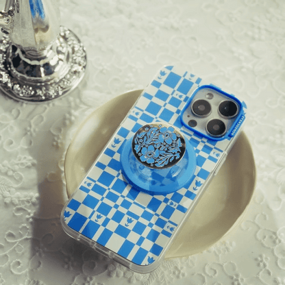 Enamel Lace Blue Vermeer — MagSafe PopGrip - US 00077
