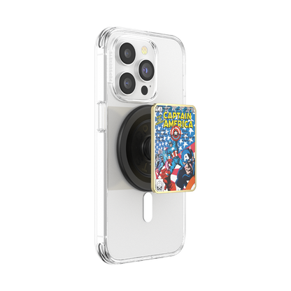 Enamel Captain America Comic Book — MagSafe PopGrip - US 38327
