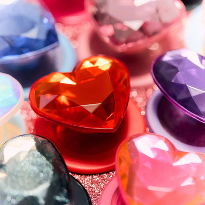Crystal Heart Neon Pink —  MagSafe PopGrip - US 22391