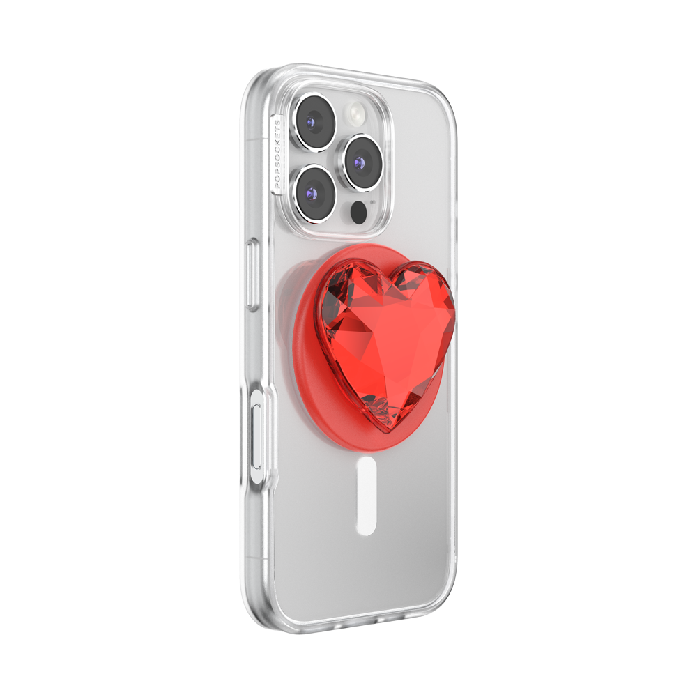 Crystal Heart Rosso —  MagSafe PopGrip - US 64486