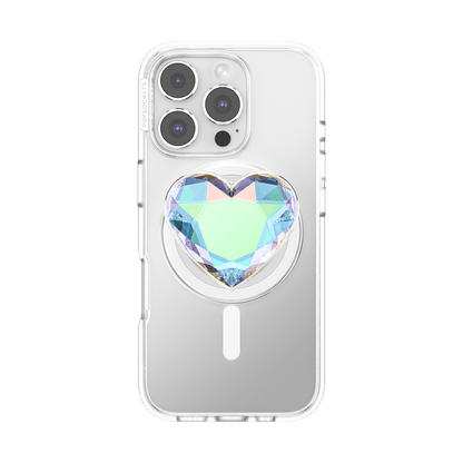 Iridescent Crystal Heart — MagSafe PopGrip - US 77822