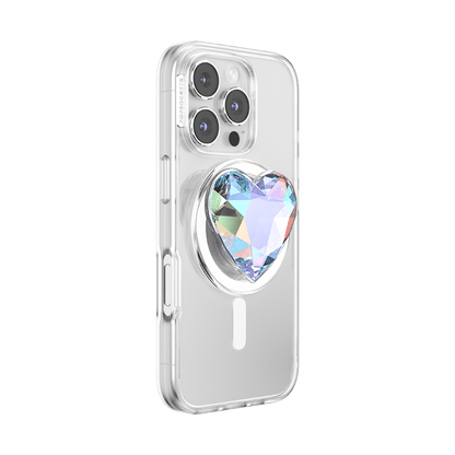 Iridescent Crystal Heart — MagSafe PopGrip - US 18214