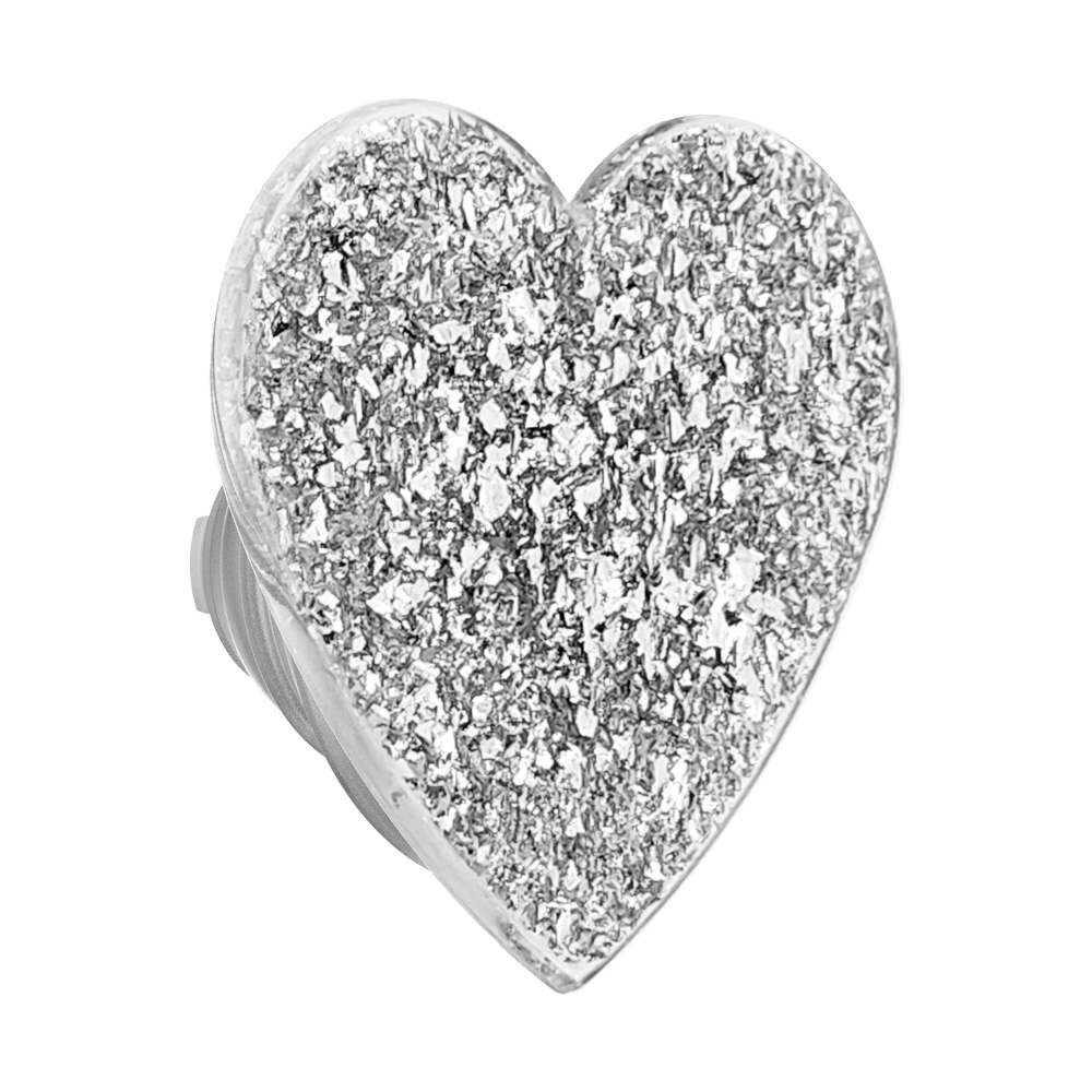 Confetti Heart Silver Sizzle —  PopTop - US 18492