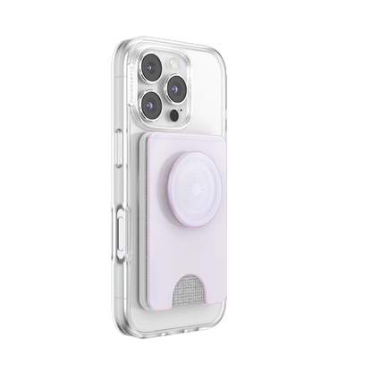 Opalescent White — MagSafe Kick-Out PopWallet+ & Stand - US 07105