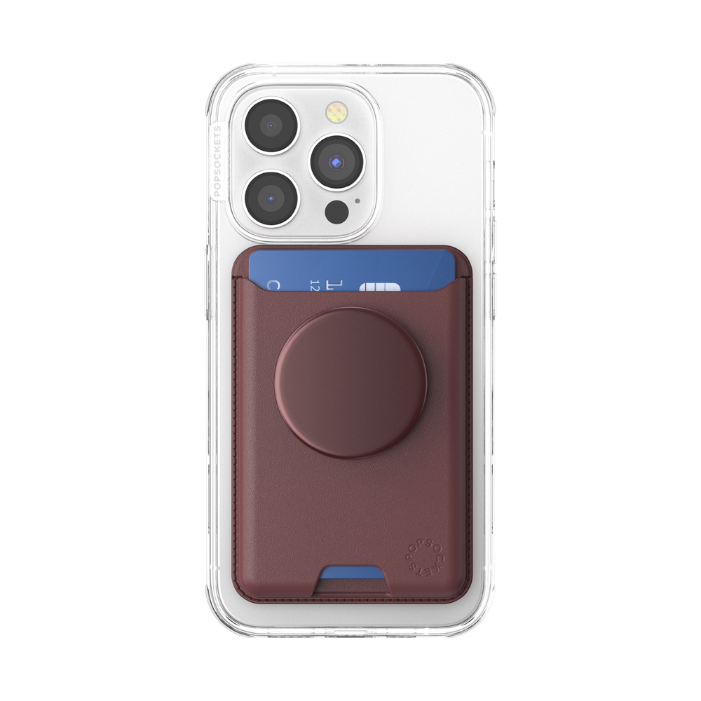 Aluminum Oxblood — Softgoods MagSafe PopWallet+ - US 24881