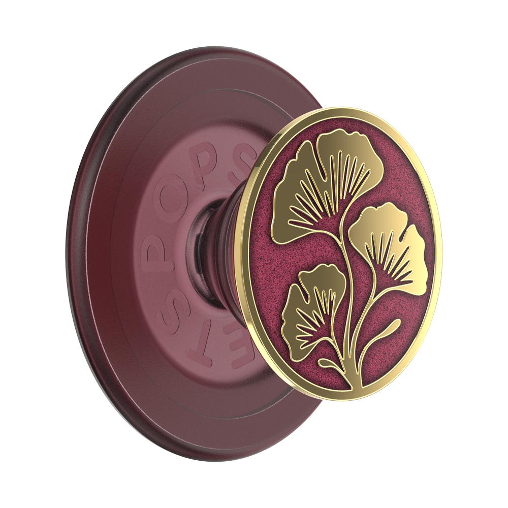 Enamel Ginkgo Oxblood — MagSafe PopGrip - US 34043