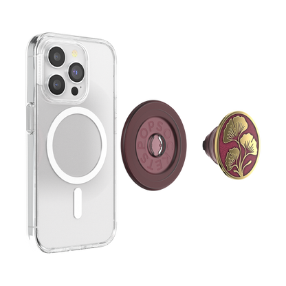 Enamel Ginkgo Oxblood — MagSafe PopGrip - US 33880