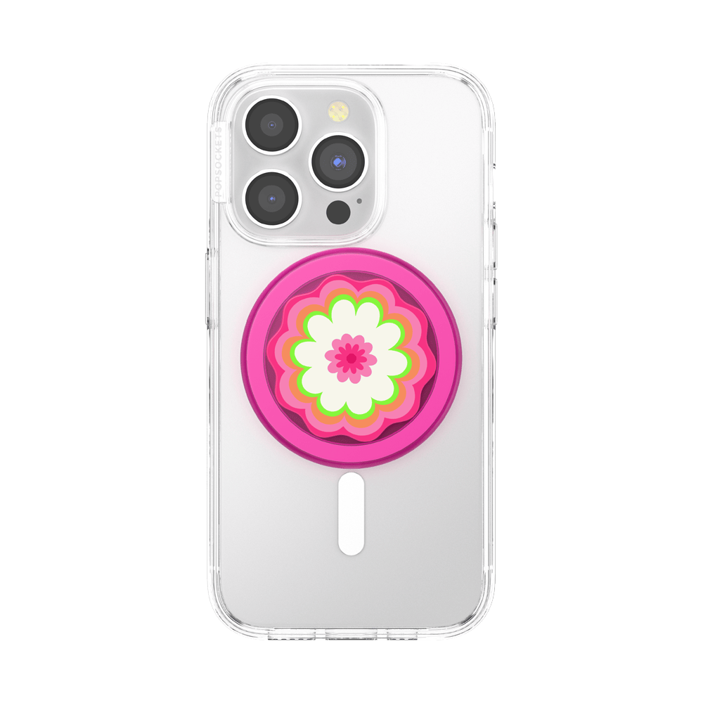 Molded Flower Kaleidoscope Pink — MagSafe PopGrip - US 39313