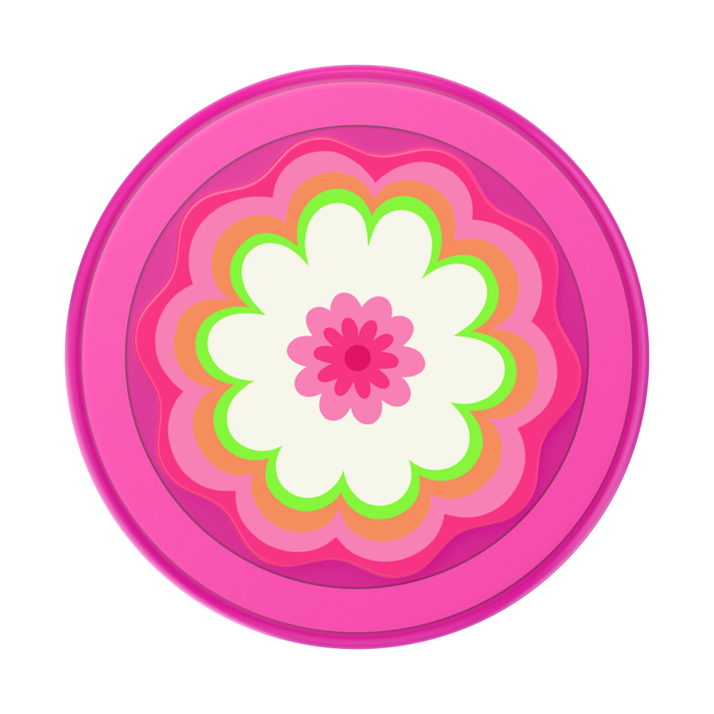 Molded Flower Kaleidoscope Pink — MagSafe PopGrip - US 96474