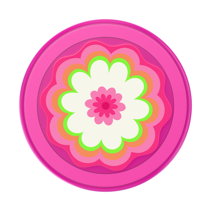 Molded Flower Kaleidoscope Pink — MagSafe PopGrip - US 96474