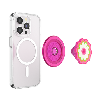 Molded Flower Kaleidoscope Pink — MagSafe PopGrip - US 30605