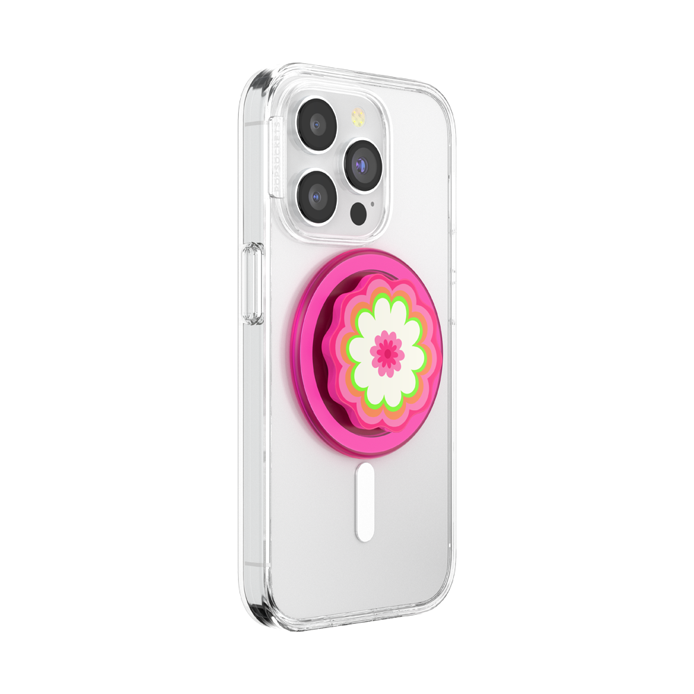 Molded Flower Kaleidoscope Pink — MagSafe PopGrip - US 30605