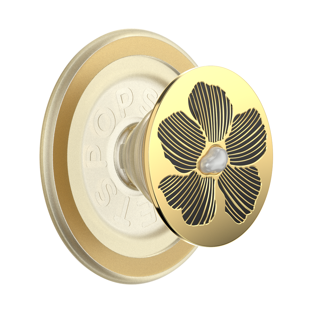 Enamel Mae Flower with Pearl — MagSafe PopGrip - US 76548
