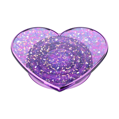 Iridescent Confetti Dreamy Heart — Adhesive PopGrip - US 01650