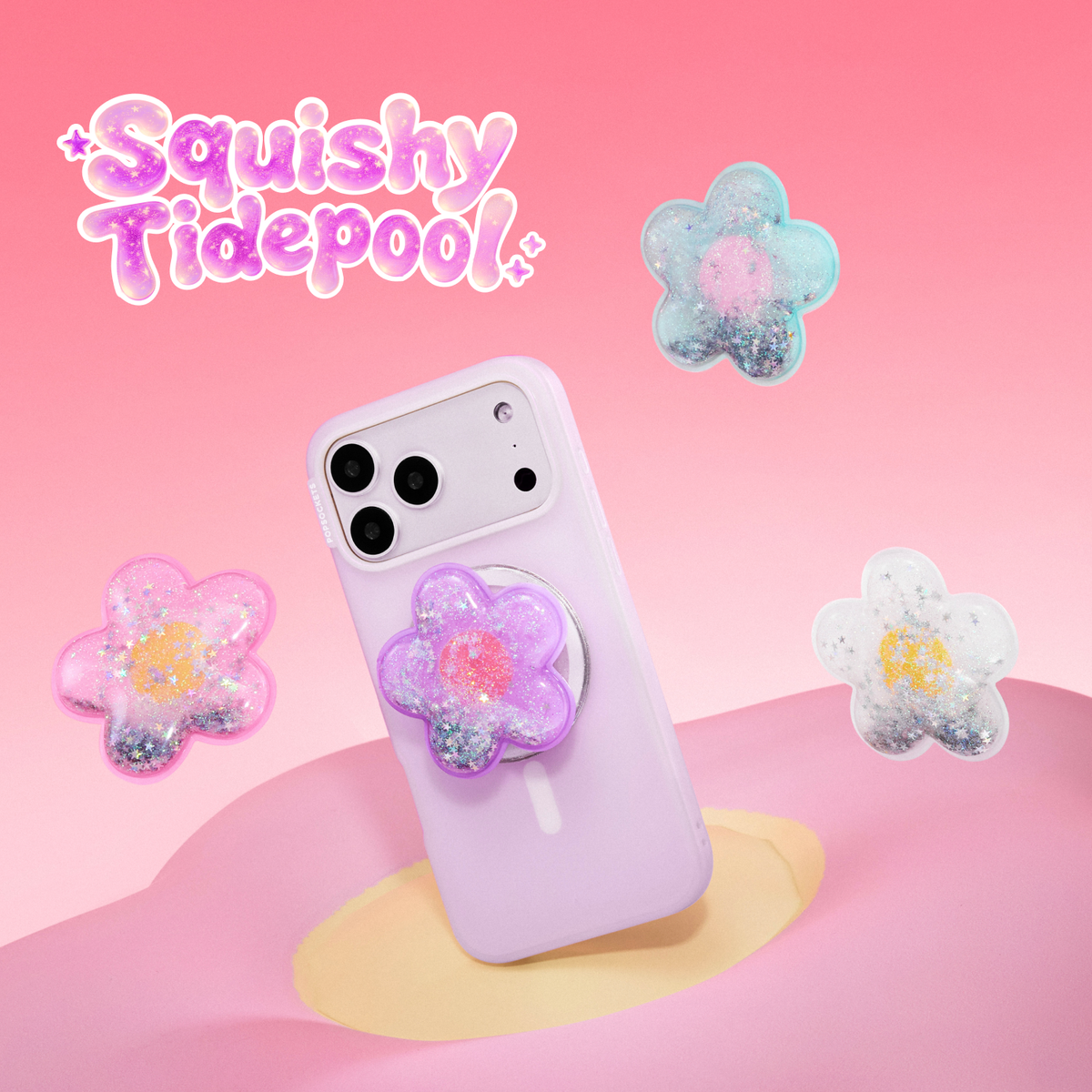 Tidepool Squishy Daisy Lavender — MagSafe PopGrip - US 45884