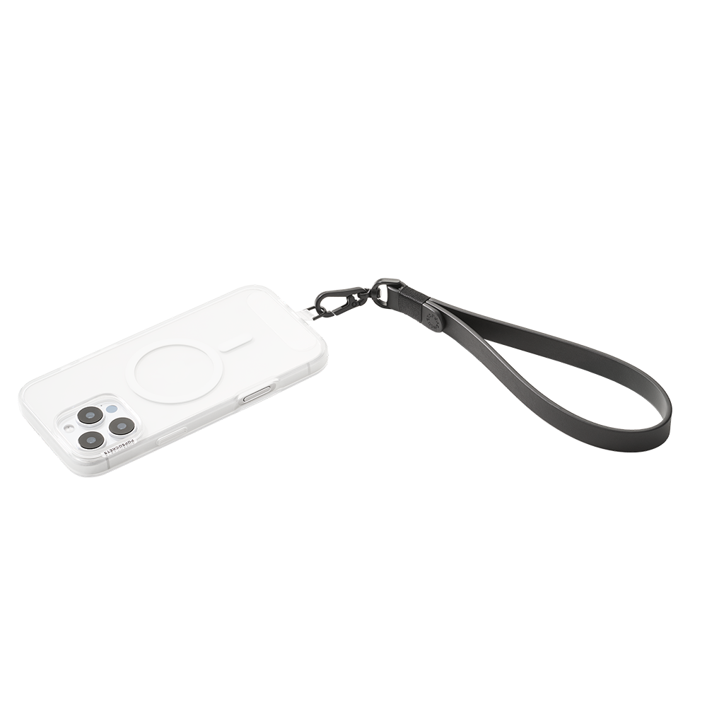 Vegan Leather Black — Phone Wristlet - US 84489