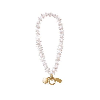 Coral Pearl Clam Charm — Phone Wristlet - US 74509